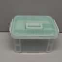 15QT Clear Medicine Organizer Storage Box with Handle & Tray - Thickened Plastic Empty First Aid Box, Multipurpose Medical Container with Lids/Labels, Medication Caddy for Home, Baby, Elderly, Dorm