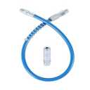 Grease Gun Hose with Grease Gun Coupler, Grease Gun Connector Grease Gun Accessory Kit Resin Spring Flex Hose for 1/ 8" NPT Thread Maximum Working Pressure 10000 PSI (Blue)