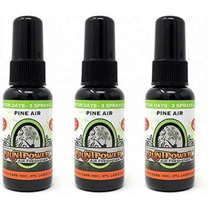 BluntPower (Pine Air, 3 Pack) Concentrated Air Freshener - Premium Oil Based Air Freshener Spray For Home and Car - Long-Lasting Bathroom Spray, Car Freshener, & Odor Eliminator Spray