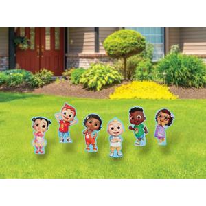 Moonbug CoComelon Character Yard Signs with Metal Stakes, 18" Tall