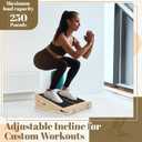 Chunful 3-in-1 Balance Board Adjustable Slant Board, Extra Double Side Handle Design, 4 Angles (1535) Wooden Non-slip Incline Calf Ankle Stretcher for Core Strength, Squat, Foot Heel Practice