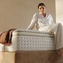 OFFTR z Hybrid Support Mattress, Zoned Pocket Coils & Cooling Memory Foam, MediumFirm Feel with Strong Edge Support, Pressure Relief, CertiPURUS Certified