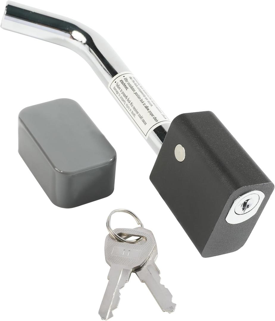 Trailer Hitch Locks,Car Accessories Hitch Pin Lock,Locking Hitch Pin,Hitch Locks with Keys,Dia 5/8 Inch Bent Pin for Class III IV 2 2-1/2 Inch Receiver,Suitable for Trailer Truck Boat