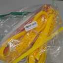 Qoosea Snow Chains 12 Pack Tire Chains for Car Trucks SUVUniversal Thickened Manganese Steel Emergency Snow Tire Chains Adjustable Anti-Slip Tire Cables Universal Fit (Yellow