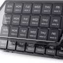 Lifewit Monthly Pill Organizer, 28 Day Pill Box, 4 Weeks One Month Vitamin Cases, Large Compartments Medicine Organizer for Fish Oils, Supplements, 28 Grids, Black