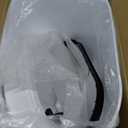 jinligogo 5 Gallon Bathroom Can with Lid, Automatic Motion Sensor White Can, Touchless Slim Waterproof Garbage Bin for Kitchen, Bedroom, Office, and Bathroom