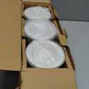 DOWAN Ramekins 8 oz Oven Safe with Lids, Creme Brulee Ramekins Bowls, Porcelain Ramiken Souffle Dishes, Custard Cups for Baking, Small Bowls for Pudding Dip Sauces Charcuterie Dessert, Soft White, Set of 6