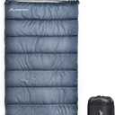 BISINNA XXL Sleeping Bag(90.55"x39.37") for Big and Tall Adults,3-4 Seasons Plus Size Warm and Comfortable Waterproof Lightweight Sleeping Bag Great for Camping Backpacking Hiking Indoor & Outdoor (1.5kg Left Zip 3 Season, Gray)