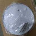 1 Pcs Ceiling Cover Plate, 5 inch Round Outlet Covers Plate For 3-1/2 inch Electrical Box, Metal Blank Cleanout Cover Plate for Smoke Detector, Wall Light Hole, Hole Spacing 2.8 inch-White
