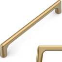 Amerdeco 10 Pack Champagne Bronze Cabinet Pulls 5 Inch(128MM) Hole Centers Kitchen Cabinet Handles Hardware Kitchen Handles for Cabinets Cupboard Handles Drawer Pulls ZH0041