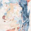 nuLOOM Galia Abstract 5' x 8' Machine Washable Area Rug for Living Room Bedroom Dining Room, Multicolor