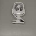 Arctic Air Grip Go Evaporative Cooler, Cordless & Portable Fan with 3 Speeds, Universal Clamp 360 Degrees Head Swivel, USB Charging, 5-Hour Battery, Personal for Home, Office, Car More, White