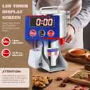 Moongiantgo 2500g LED Digital Grain Mill Electric Spice Grinder - Stainless Steel High Speed Machine Pulverizer for Kitchen Cereals Herb Pepper Coffee Corn Flour (Swing Type, 110V)