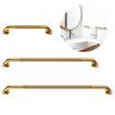 Munzong 3 Pack Anti Slip Shower Grab Bar for Commercial 18" 36" 42" Gold