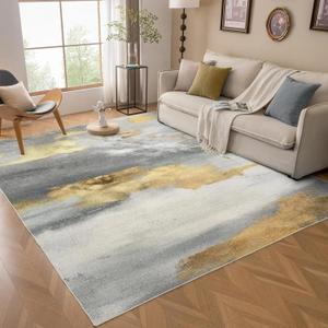 Abstract Washable Area Rugs Non Slip Rugs for Living Room Bedroom Area Rugs Dining Office Machine Washable Rug 90x120cm/35x47in
