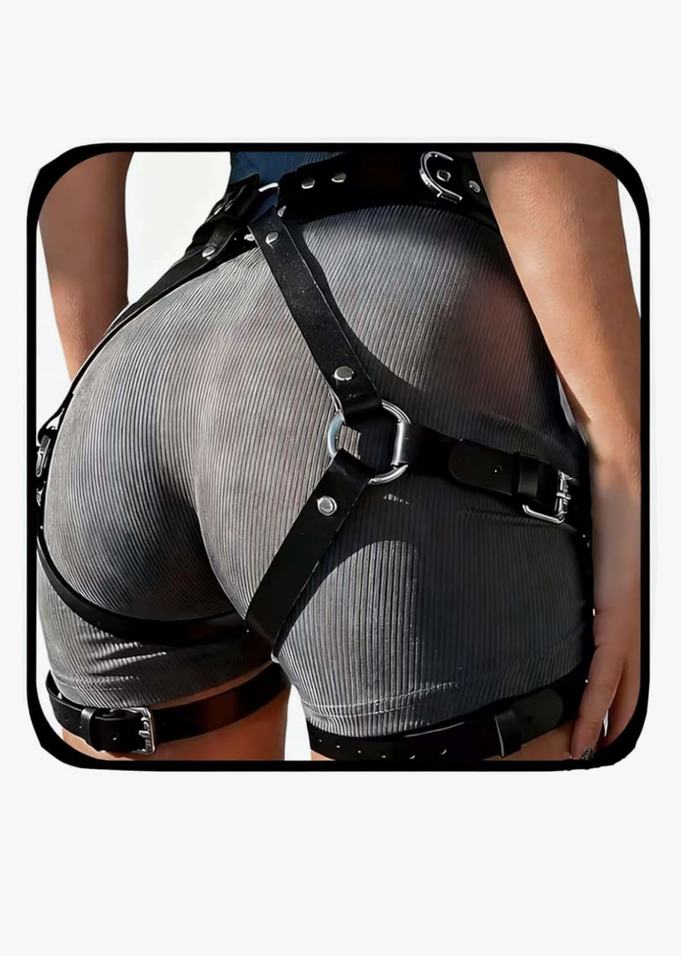 Women's garter belt Leather Thigh harness Punk Leg Belts lingerie Bar Carnival Party Cosplay outfits Accessories