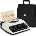 Vintage Portable Manual Typewriter with Ribbon & 100 Sheets Kraft Paper