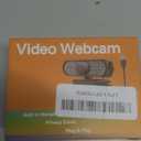 1080P HD Webcam with Privacy Cover, Wide-Angle Lens, Auto Light Correction, Plug & Play USB Webcam for Laptop, Desktop (Black)