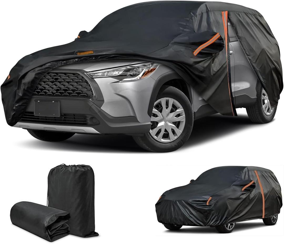 Cover for Toyota Corolla Cross, Cover for Corolla Cross 2022-2025, Custom Fit Corolla Cross Cover, Hail Snow Sun Rain UV Dust Protector, SUV Cover with Door Zipper/Reflective Strip