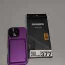 for iPhone 17 Wallet Case with Camera Cover Kickstand, Card Holder (3-5 Cards), Military Grade Protection, Heavy Duty Women Men Shockproof Hard Phone Case for iPhone 17 6.3" 2025, Dark Purple