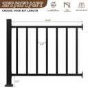 Akenow 4ft. W x 36in.H Deck Railing Kit, Porch and Deck Railing Kit,Railing Kit Stair Guard Rail for Deck, Porch, Patio, Balcony and Steps