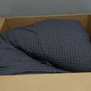 HOMBYS 3 Piece Seersucker Oversized King Comforter Set 120x120, Breathable Grey Soft Comforter Set, Lightweight Bedding Comforter Sets with Comforter for All Season