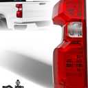 Brake Tail light Compatible with 2019-2023 Chevy Silverado 1500 and 2500/3500HD 2020-2023 - Rear Taillight Assembly Replaces for GM2800308 and 84554656 - Left Driver Side - Halogen Type