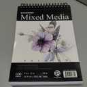 Bachmore Sketchpad 100 Sheet, Watercolor, Acrylic Art Pad for Sketching, Ink Sketch Book, Coloring Notebook - 98 Ib/160 g/m2 in Multi-Media Spiral Notebook, Drawing Paper, Drawing Pad (9'' X 12'')