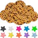 Clay Beads, 3000Pcs Brown Clay Heishi Beads for Bracelets Making, Flat Round Polymer Heishi Beads for DIY Jewelry Making Bagged, Brown