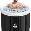 Moyanne Ice Bath Tub,155 Gallons Inflatable Cold Plunge Tub for Athletes' Recovery - Portable Outdoor Polar Pod Recovery Solution,39.3'' x 29.5''