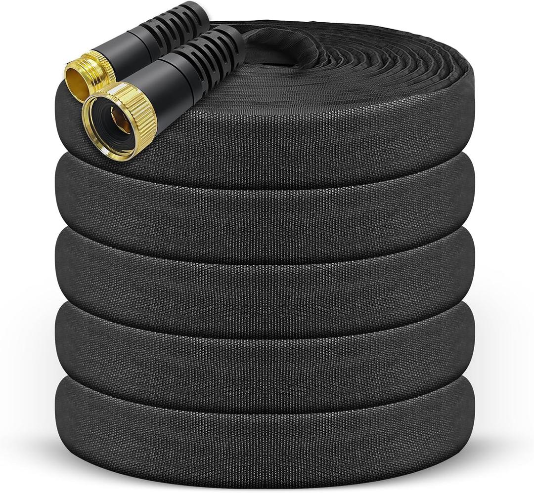 Garden Hose, 75ft Water Hose, Non-Expanding Outdoor Garden Hose with 3/4" Fittings, Water Pipe, Water Hose Useful House Gifts for Outdoor Lawn Car Watering Plants