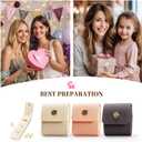 2 x 3Pcs Mini Travel Jewelry Bag,Foldable Multifunctional Travel Jewelrys Pouch, Essential Travel Jewelry Case for Rings, Mini Travel Jewelry RollsPrevents Loss