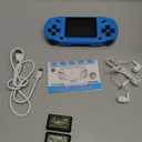 16 Bit Handheld Game for Kids, 3.0'' Large Screen Retro Gaming Player, Preloaded 200 HD Retro Kids Games with 2 Cartridges for Birthday Gift, Video Games for Boys & Girls Aged 4-12(Blue)