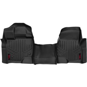 Rough Country Front Floor Mats for 2015-2023 Ford F-150 | Bench Seat - M-5115 Black