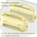 JCHPINE Silicone Cover Case for Bose SoundLink Flex Portable Bluetooth Speaker 2nd Gen, Protective Holder Accessories (Citrus Yellow)