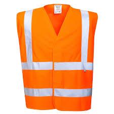Bright Orange Work Safety Vest, Size Medium