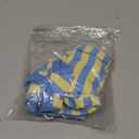 HowlyWoof Dachshund Dog Shirt, Thin Striped Base Layer Onesie for Wiener Dogs, Lightweight All-Season Wear, Soft & Comfy Fit for Doxie and Short-Leg Breeds (Blue&Yellow, Size 3(16-21 lbs))