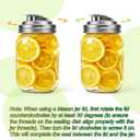 Mason Jar Pour Spout Lid Stainless Steel, Regular Mouth Pour Spout Flip Cap Lids for Mason Jars, Anticracking Leak Proof Seal Cover Airtight for Drinking Salad Dressing & Food Storing(4PCS)