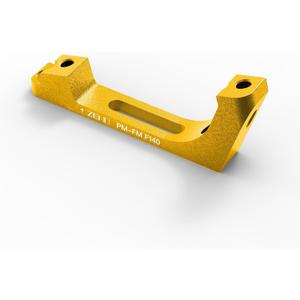 Zeno Rotor Adaptor  Postmount Caliper to Flatmount Fork with 140mm Rotor (GOLD)
