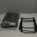 Cisily 2-Tier Kitchen Sink Caddy Organzier Rack with Flexible Dish Brush Holder, Sponge Holder for Kitchen Sink Countertop Organization Storage,Home Decor Accessories Essentials Stainless Steel (Medium, Black)