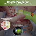 Fansidi Rechargeable Baby Nail File with 8100RPM Motor, Stepless Speed Control, Pressure-Stop Safety, Type-C Charging, Quiet Electric Nail Trimmer for Newborns, Toddlers & Adults, Fresh Mint Green