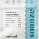 6 Pack Snooze Melatonin Sleep Patches  Wearable, No Latex, Easy to Use  Supports Natural Sleep