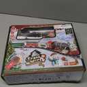 Hot Bee Christmas Train Set with Remote Control Train Toys w/Smoke, Lights & Sound, Christmas Train Sets for Around The Tree, Toy Train for Kids Train Set for 3 4 5 6 7+ Years Old Boys Gifts