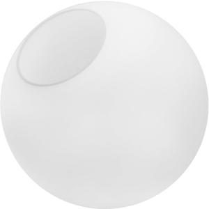 KoKo&Yukina 8 Inch Milk White Glass Globes Shade Frosted Replacement Glass Shades - 3.15" Fitter Opening - Lighting Fixture Replacement, 1 Pack