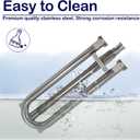 Gas Grill Burner Tube Replacement Parts for DCS Gas Grils DCS 27DBQR, DCS 30 BGB30-BQR, DCS 36 BGA36-BQARN, DCS 48 BGA48-BQRL and Brinkmann/Charm glow 810-8905-S
