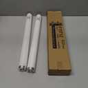 2pack F15T12-CW Cool White 15Watt Fluorescent Light Bulb,18inch 4100K Straight Linear Preheat Lamp,T12 Tube 1.5'' Dia Replacement for Kitchen and Bath