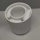 LE TAUCI Utensil Holder, 7.3"+5.4" Ceramic Kitchen Utensil Holder for Countertop, Large Cooking Utensil Crocks for Kitchen Counter Decor, Morden Utensil Organizer for Spatula, Set of 2, White