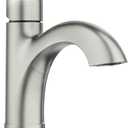 Moen Halle Spot Resist Brushed Nickel One-Handle Single Hole Bathroom Sink Faucet with Optional Deckplate, 84970SRN