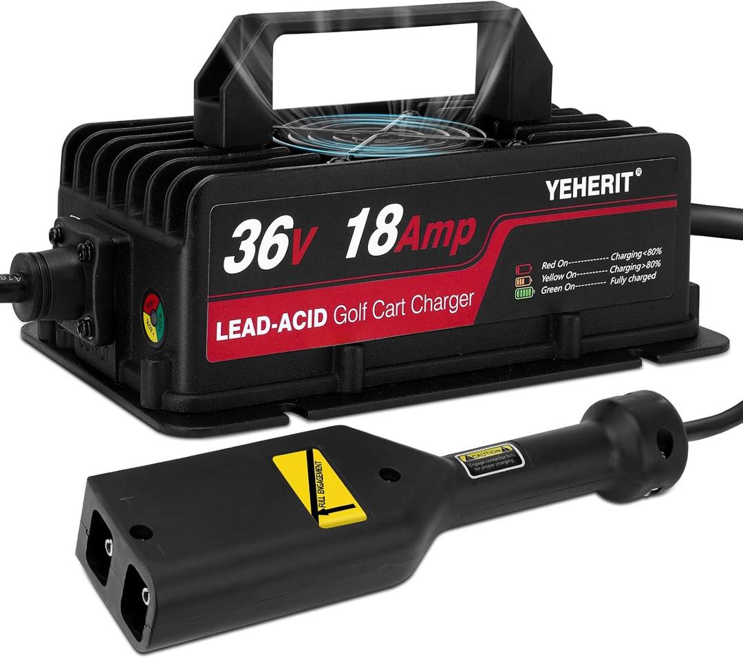 36v 18a Golf Cart Charger Compatible with EZGO TXT Golf Carts with Lead Acid Batteries