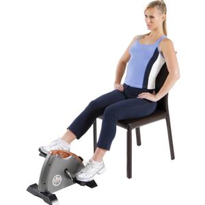 Marcy Under Desk Mini Pedal Leg and Arm Exercise Cycle with Adjustable Magnetic Resistance Leg Exercisers